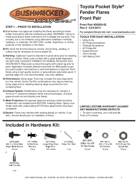 Installation Manual